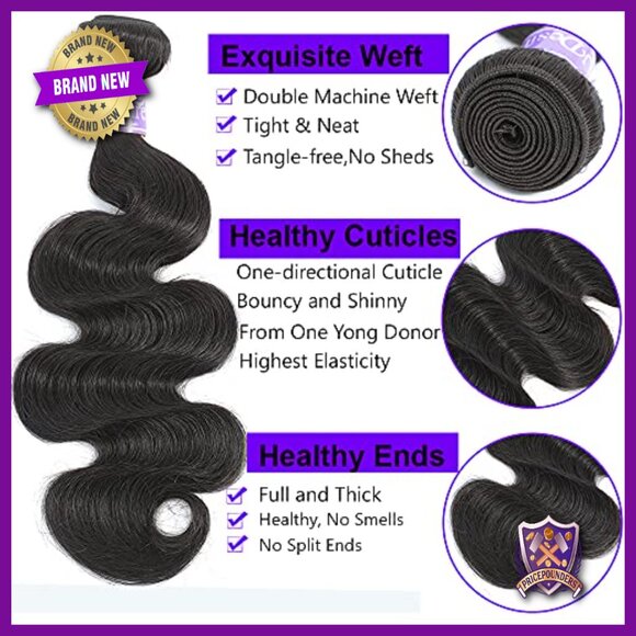 18 Inch Body Wave Human Hair Bundle 100% Brazilian Virgin Hair main image 6